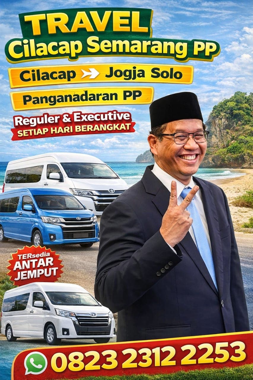 Travel Cilacap - Jogja - Solo PP (Pulang Pergi)